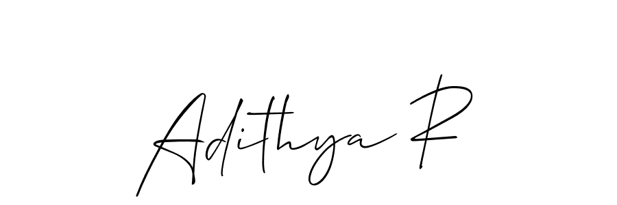 You can use this online signature creator to create a handwritten signature for the name Adithya R. This is the best online autograph maker. Adithya R signature style 2 images and pictures png