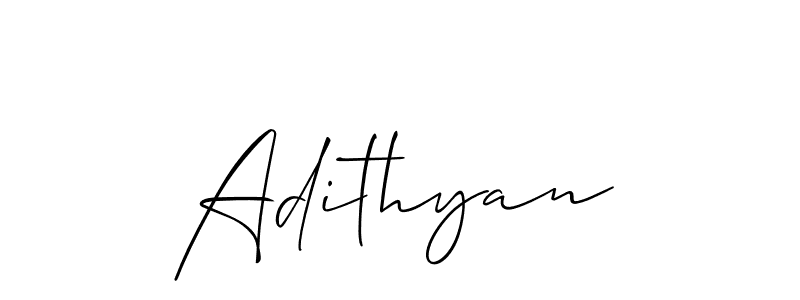 Similarly Allison_Script is the best handwritten signature design. Signature creator online .You can use it as an online autograph creator for name Adithyan. Adithyan signature style 2 images and pictures png