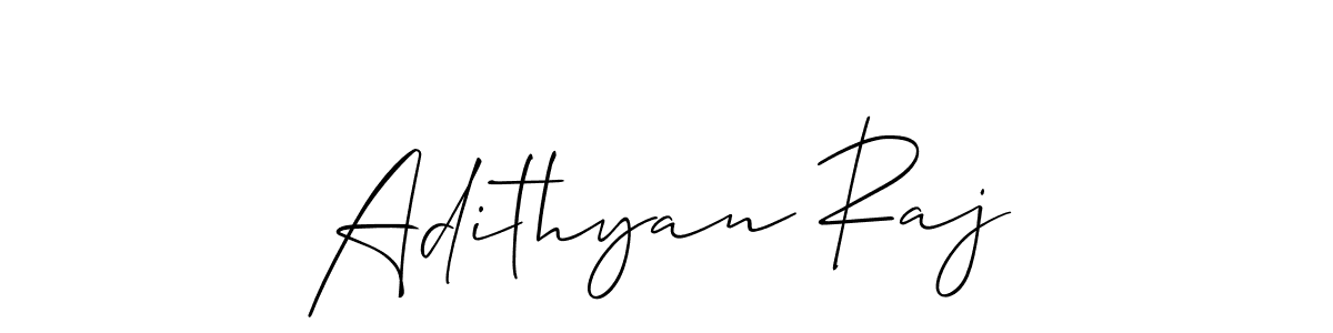 How to make Adithyan Raj signature? Allison_Script is a professional autograph style. Create handwritten signature for Adithyan Raj name. Adithyan Raj signature style 2 images and pictures png