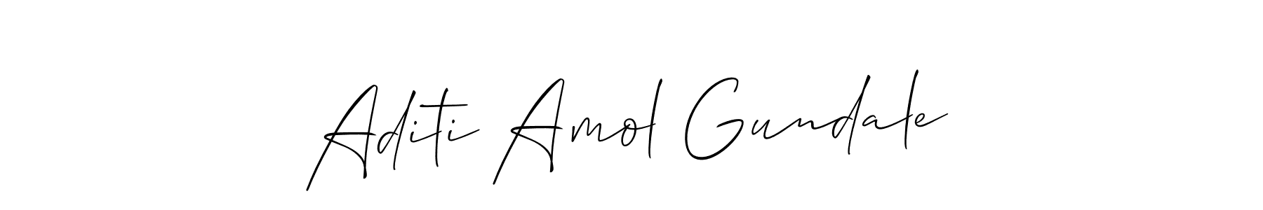 How to Draw Aditi Amol Gundale signature style? Allison_Script is a latest design signature styles for name Aditi Amol Gundale. Aditi Amol Gundale signature style 2 images and pictures png