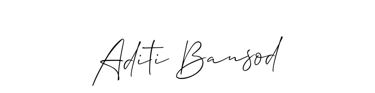 This is the best signature style for the Aditi Bansod name. Also you like these signature font (Allison_Script). Mix name signature. Aditi Bansod signature style 2 images and pictures png