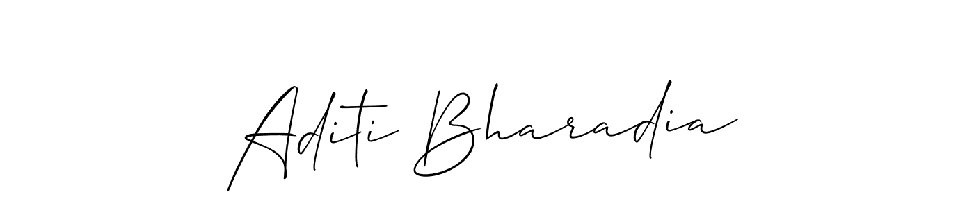 This is the best signature style for the Aditi Bharadia name. Also you like these signature font (Allison_Script). Mix name signature. Aditi Bharadia signature style 2 images and pictures png