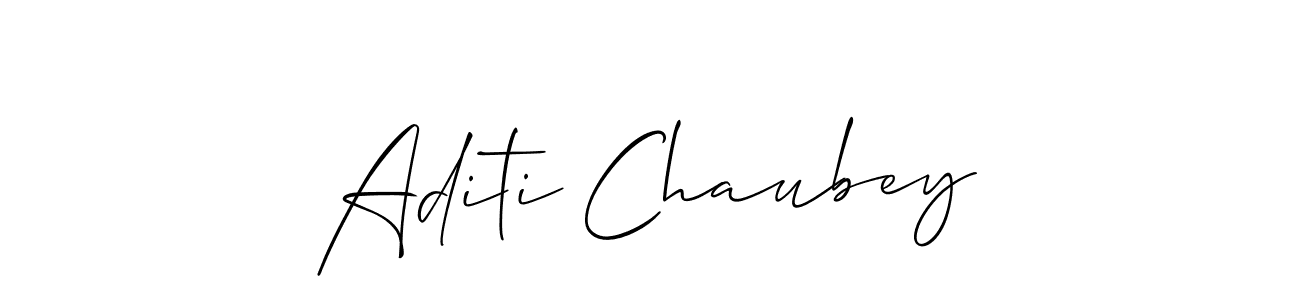 Also we have Aditi Chaubey name is the best signature style. Create professional handwritten signature collection using Allison_Script autograph style. Aditi Chaubey signature style 2 images and pictures png