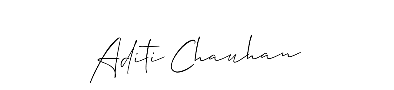 Also we have Aditi Chauhan name is the best signature style. Create professional handwritten signature collection using Allison_Script autograph style. Aditi Chauhan signature style 2 images and pictures png