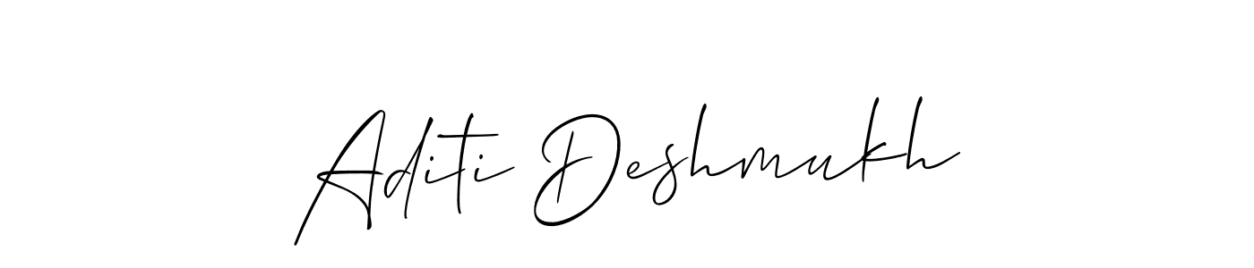 Create a beautiful signature design for name Aditi Deshmukh. With this signature (Allison_Script) fonts, you can make a handwritten signature for free. Aditi Deshmukh signature style 2 images and pictures png