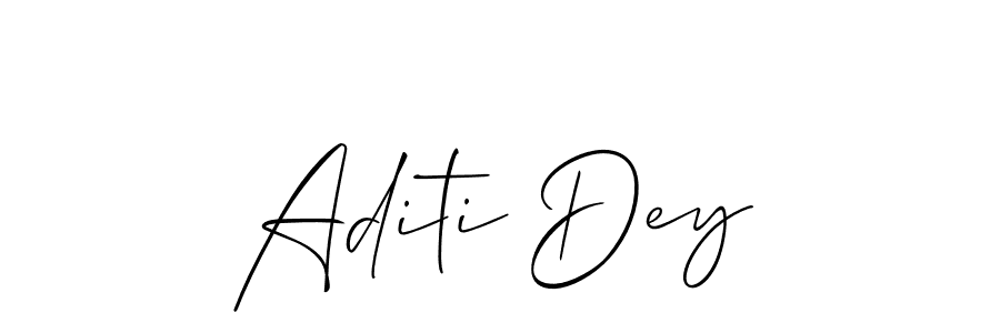 Aditi Dey stylish signature style. Best Handwritten Sign (Allison_Script) for my name. Handwritten Signature Collection Ideas for my name Aditi Dey. Aditi Dey signature style 2 images and pictures png