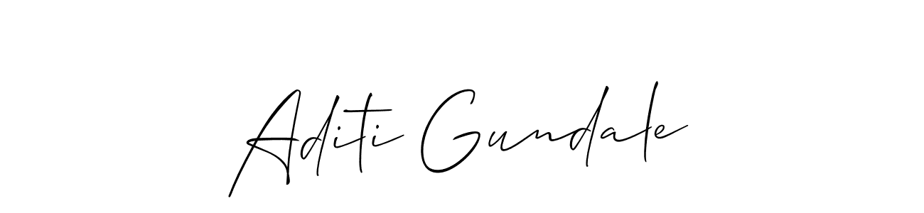 Also You can easily find your signature by using the search form. We will create Aditi Gundale name handwritten signature images for you free of cost using Allison_Script sign style. Aditi Gundale signature style 2 images and pictures png