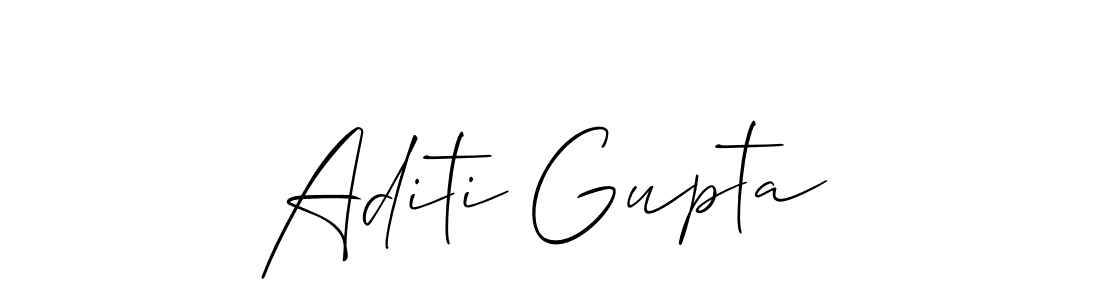 The best way (Allison_Script) to make a short signature is to pick only two or three words in your name. The name Aditi Gupta include a total of six letters. For converting this name. Aditi Gupta signature style 2 images and pictures png