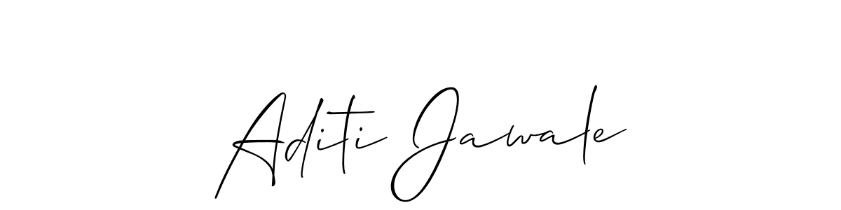 Use a signature maker to create a handwritten signature online. With this signature software, you can design (Allison_Script) your own signature for name Aditi Jawale. Aditi Jawale signature style 2 images and pictures png
