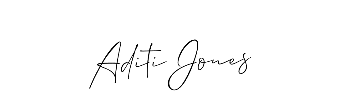 How to make Aditi Jones signature? Allison_Script is a professional autograph style. Create handwritten signature for Aditi Jones name. Aditi Jones signature style 2 images and pictures png