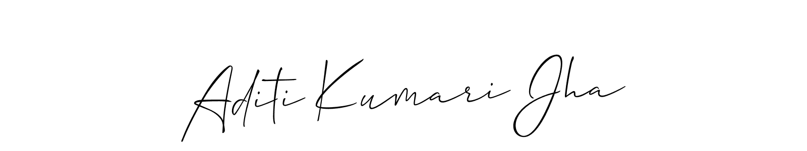 You can use this online signature creator to create a handwritten signature for the name Aditi Kumari Jha. This is the best online autograph maker. Aditi Kumari Jha signature style 2 images and pictures png