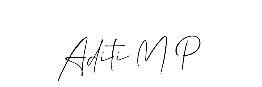 Best and Professional Signature Style for Aditi M P. Allison_Script Best Signature Style Collection. Aditi M P signature style 2 images and pictures png