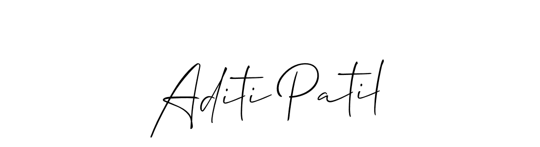 It looks lik you need a new signature style for name Aditi Patil. Design unique handwritten (Allison_Script) signature with our free signature maker in just a few clicks. Aditi Patil signature style 2 images and pictures png