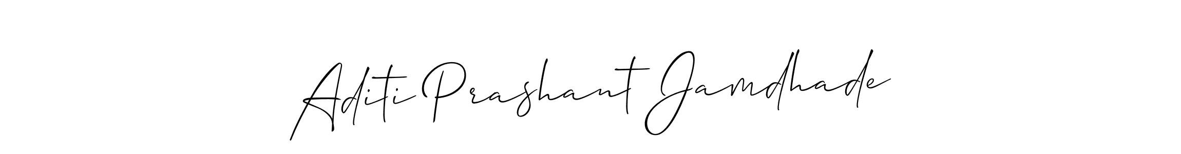 Similarly Allison_Script is the best handwritten signature design. Signature creator online .You can use it as an online autograph creator for name Aditi Prashant Jamdhade. Aditi Prashant Jamdhade signature style 2 images and pictures png