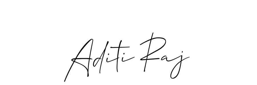Aditi Raj stylish signature style. Best Handwritten Sign (Allison_Script) for my name. Handwritten Signature Collection Ideas for my name Aditi Raj. Aditi Raj signature style 2 images and pictures png