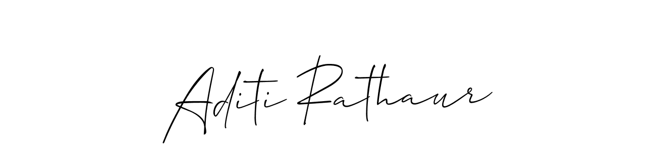 Aditi Rathaur stylish signature style. Best Handwritten Sign (Allison_Script) for my name. Handwritten Signature Collection Ideas for my name Aditi Rathaur. Aditi Rathaur signature style 2 images and pictures png