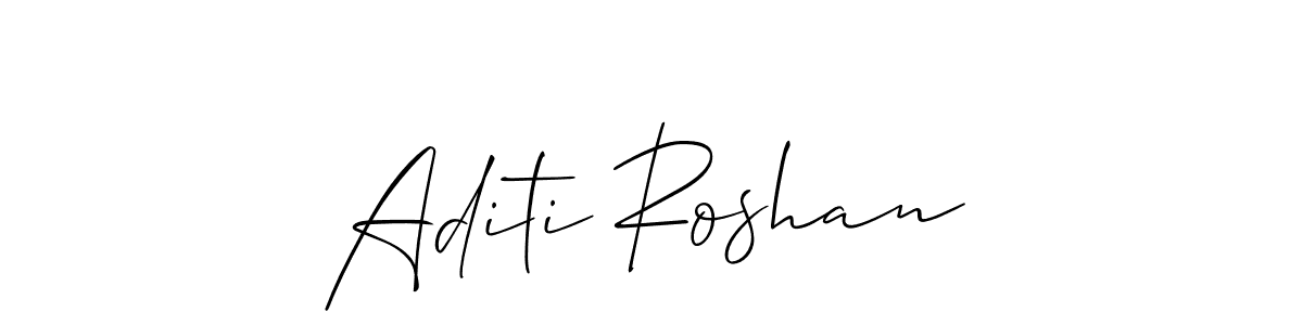 Also You can easily find your signature by using the search form. We will create Aditi Roshan name handwritten signature images for you free of cost using Allison_Script sign style. Aditi Roshan signature style 2 images and pictures png