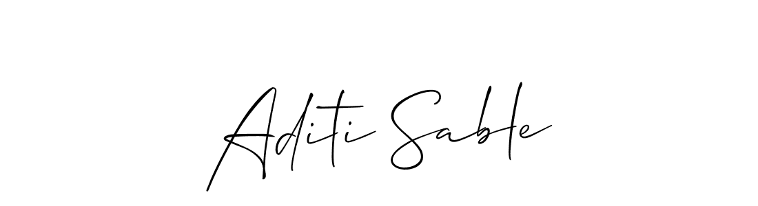How to make Aditi Sable signature? Allison_Script is a professional autograph style. Create handwritten signature for Aditi Sable name. Aditi Sable signature style 2 images and pictures png