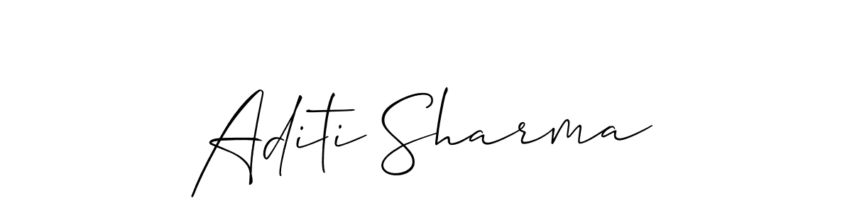 Aditi Sharma stylish signature style. Best Handwritten Sign (Allison_Script) for my name. Handwritten Signature Collection Ideas for my name Aditi Sharma. Aditi Sharma signature style 2 images and pictures png