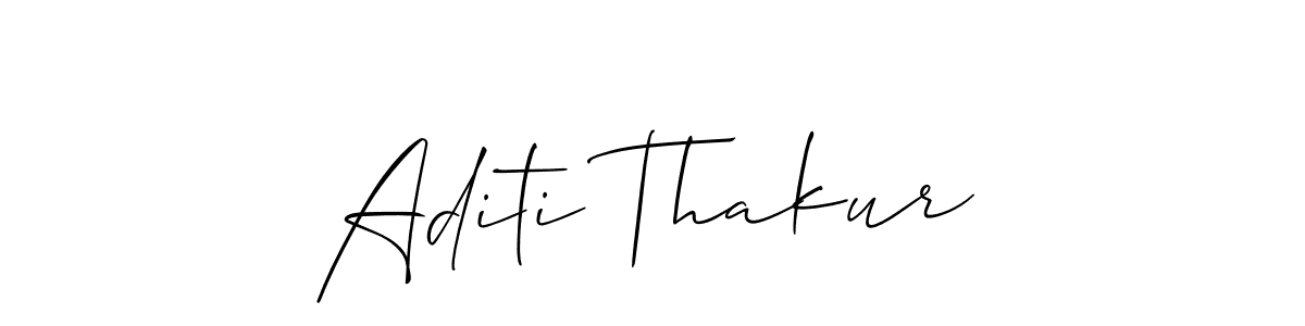 Use a signature maker to create a handwritten signature online. With this signature software, you can design (Allison_Script) your own signature for name Aditi Thakur. Aditi Thakur signature style 2 images and pictures png