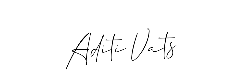 Make a beautiful signature design for name Aditi Vats. Use this online signature maker to create a handwritten signature for free. Aditi Vats signature style 2 images and pictures png