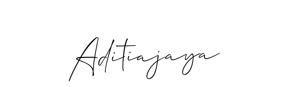 You should practise on your own different ways (Allison_Script) to write your name (Aditiajaya) in signature. don't let someone else do it for you. Aditiajaya signature style 2 images and pictures png