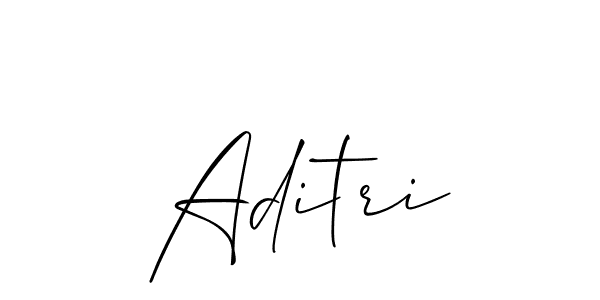 Make a beautiful signature design for name Aditri. With this signature (Allison_Script) style, you can create a handwritten signature for free. Aditri signature style 2 images and pictures png