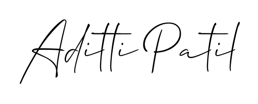 A sleek calligraphic signature for name Aditti Patil utilizing Allison_Script styling. Great for adding personal signatures to photos and art. Aditti Patil signature style 2 images and pictures png