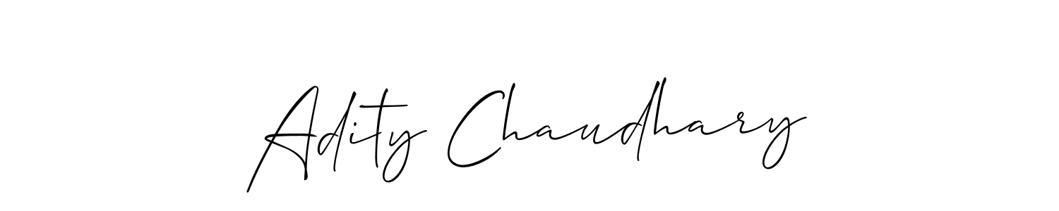 You can use this online signature creator to create a handwritten signature for the name Adity Chaudhary. This is the best online autograph maker. Adity Chaudhary signature style 2 images and pictures png