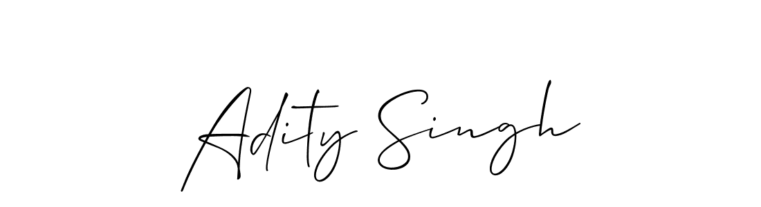 You should practise on your own different ways (Allison_Script) to write your name (Adity Singh) in signature. don't let someone else do it for you. Adity Singh signature style 2 images and pictures png