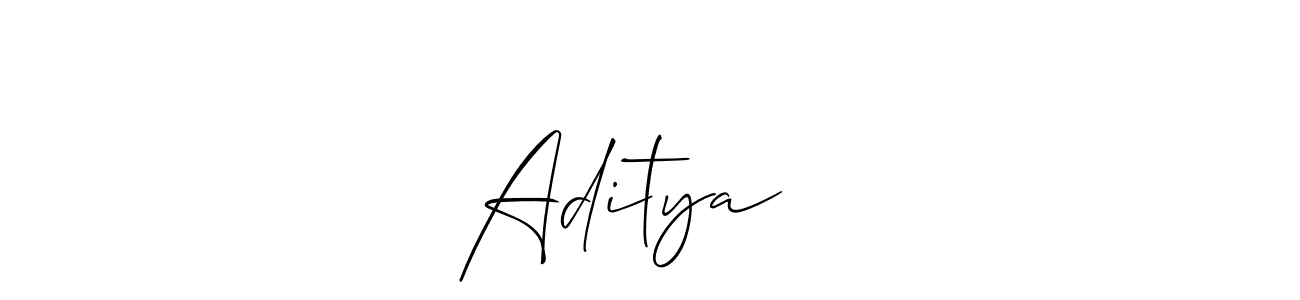 Also You can easily find your signature by using the search form. We will create Aditya ⁹⁹ name handwritten signature images for you free of cost using Allison_Script sign style. Aditya ⁹⁹ signature style 2 images and pictures png