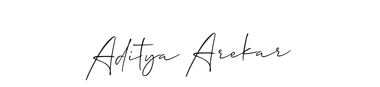 It looks lik you need a new signature style for name Aditya Arekar. Design unique handwritten (Allison_Script) signature with our free signature maker in just a few clicks. Aditya Arekar signature style 2 images and pictures png