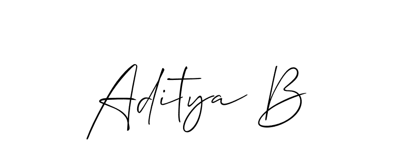 Make a short Aditya B signature style. Manage your documents anywhere anytime using Allison_Script. Create and add eSignatures, submit forms, share and send files easily. Aditya B signature style 2 images and pictures png