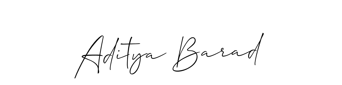 Also we have Aditya Barad name is the best signature style. Create professional handwritten signature collection using Allison_Script autograph style. Aditya Barad signature style 2 images and pictures png