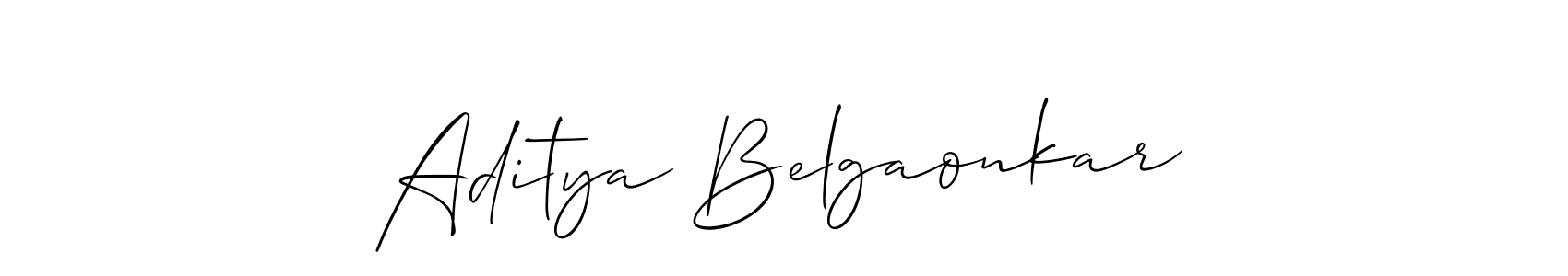 You can use this online signature creator to create a handwritten signature for the name Aditya Belgaonkar. This is the best online autograph maker. Aditya Belgaonkar signature style 2 images and pictures png