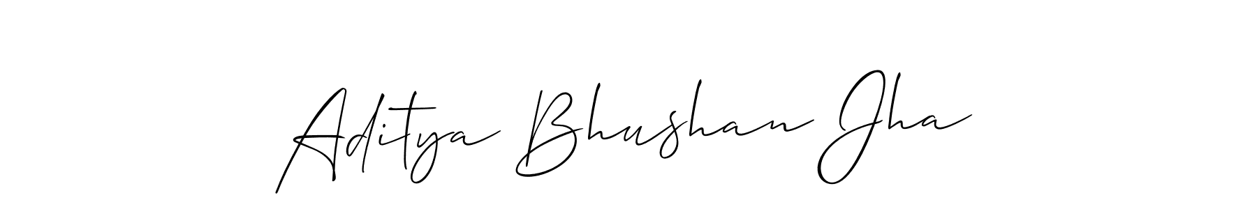 Design your own signature with our free online signature maker. With this signature software, you can create a handwritten (Allison_Script) signature for name Aditya Bhushan Jha. Aditya Bhushan Jha signature style 2 images and pictures png