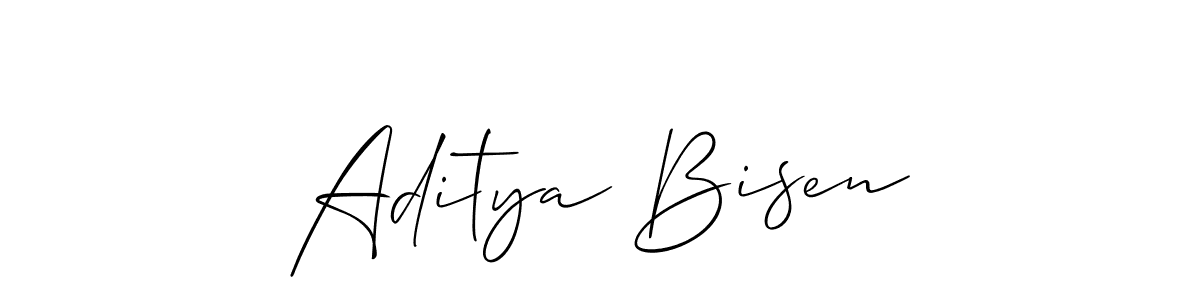 Design your own signature with our free online signature maker. With this signature software, you can create a handwritten (Allison_Script) signature for name Aditya Bisen. Aditya Bisen signature style 2 images and pictures png