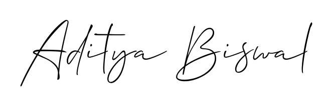 Designed for modern professionals: Aditya Biswal name signature crafted with Allison_Script script. Ready for digital PDF workflows. Aditya Biswal signature style 2 images and pictures png