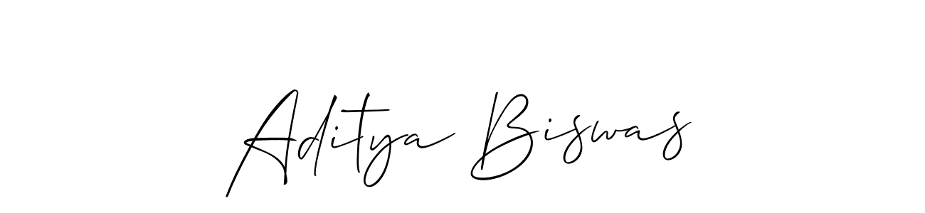 Use a signature maker to create a handwritten signature online. With this signature software, you can design (Allison_Script) your own signature for name Aditya Biswas. Aditya Biswas signature style 2 images and pictures png