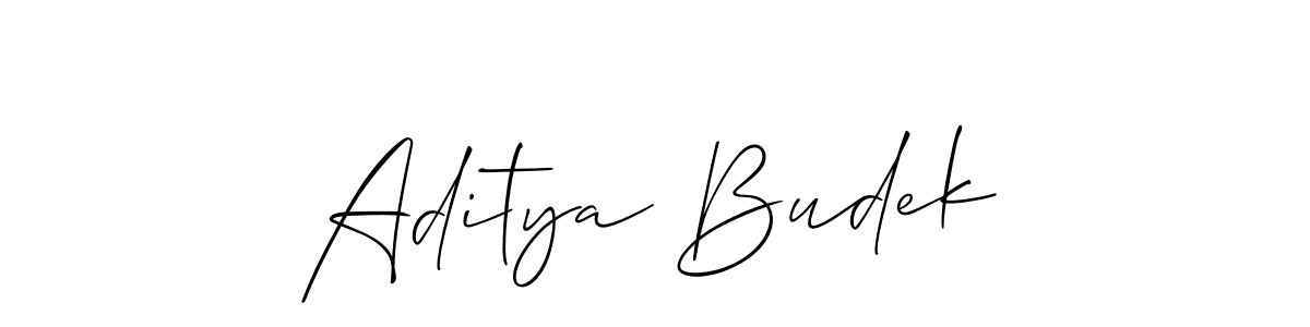 Make a beautiful signature design for name Aditya Budek. Use this online signature maker to create a handwritten signature for free. Aditya Budek signature style 2 images and pictures png