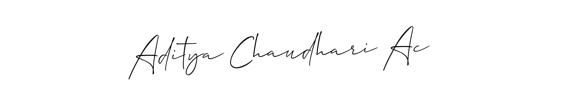 The best way (Allison_Script) to make a short signature is to pick only two or three words in your name. The name Aditya Chaudhari Ac include a total of six letters. For converting this name. Aditya Chaudhari Ac signature style 2 images and pictures png