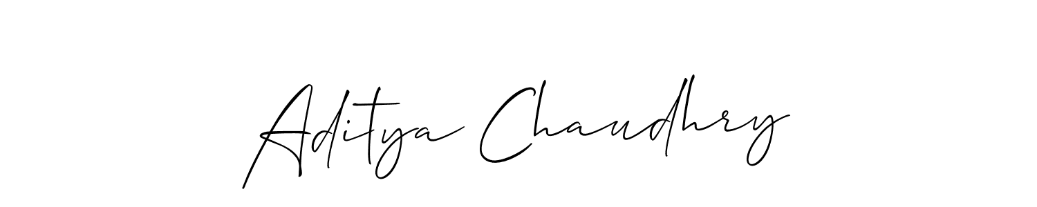 Make a short Aditya Chaudhry signature style. Manage your documents anywhere anytime using Allison_Script. Create and add eSignatures, submit forms, share and send files easily. Aditya Chaudhry signature style 2 images and pictures png