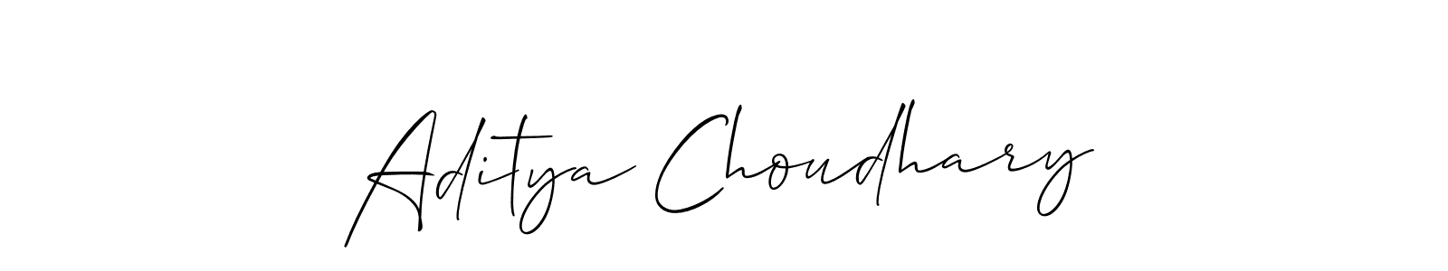 This is the best signature style for the Aditya Choudhary name. Also you like these signature font (Allison_Script). Mix name signature. Aditya Choudhary signature style 2 images and pictures png