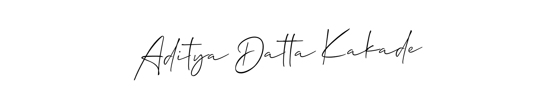 Aditya Datta Kakade stylish signature style. Best Handwritten Sign (Allison_Script) for my name. Handwritten Signature Collection Ideas for my name Aditya Datta Kakade. Aditya Datta Kakade signature style 2 images and pictures png