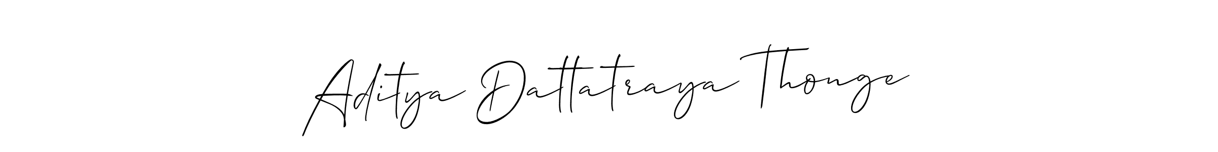 Make a short Aditya Dattatraya Thonge signature style. Manage your documents anywhere anytime using Allison_Script. Create and add eSignatures, submit forms, share and send files easily. Aditya Dattatraya Thonge signature style 2 images and pictures png