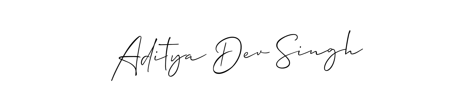 Aditya Dev Singh stylish signature style. Best Handwritten Sign (Allison_Script) for my name. Handwritten Signature Collection Ideas for my name Aditya Dev Singh. Aditya Dev Singh signature style 2 images and pictures png