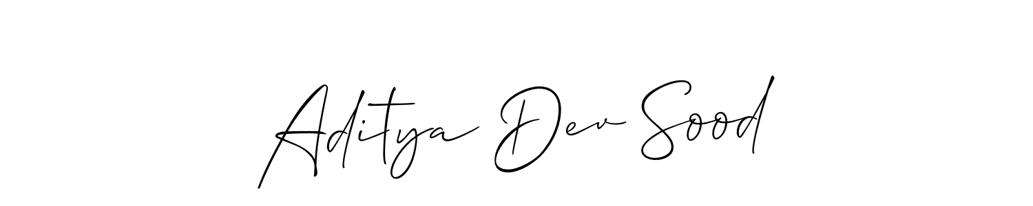 You can use this online signature creator to create a handwritten signature for the name Aditya Dev Sood. This is the best online autograph maker. Aditya Dev Sood signature style 2 images and pictures png
