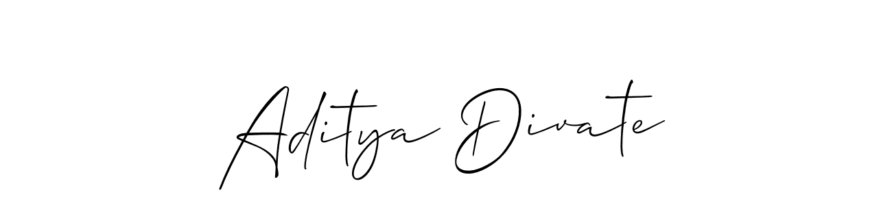 How to Draw Aditya Divate signature style? Allison_Script is a latest design signature styles for name Aditya Divate. Aditya Divate signature style 2 images and pictures png