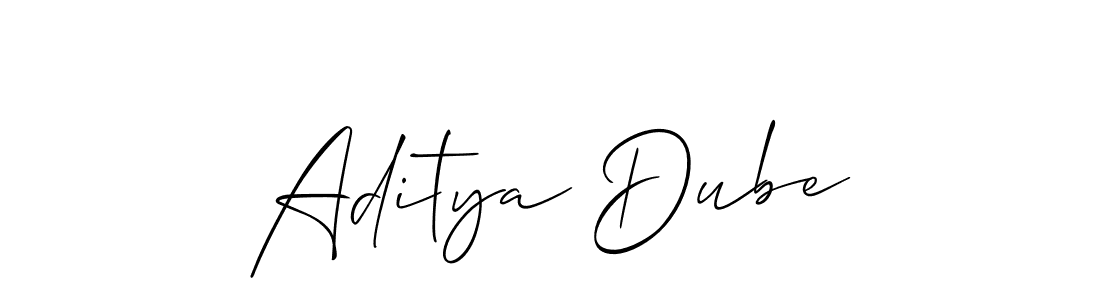 Make a short Aditya Dube signature style. Manage your documents anywhere anytime using Allison_Script. Create and add eSignatures, submit forms, share and send files easily. Aditya Dube signature style 2 images and pictures png