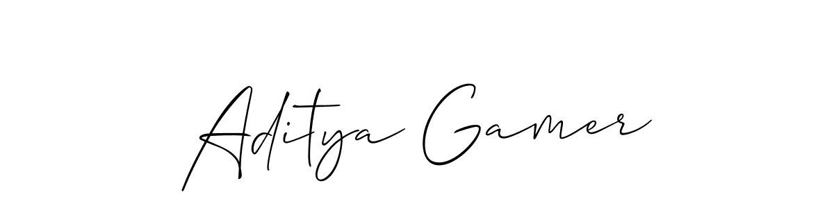 Make a beautiful signature design for name Aditya Gamer. Use this online signature maker to create a handwritten signature for free. Aditya Gamer signature style 2 images and pictures png